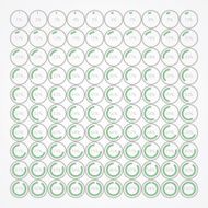 set of infographic percentage bubbles