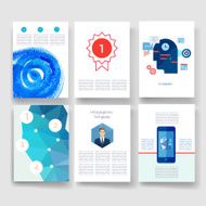 Templates Design Set of Web Mail Brochures Mobile Technology Infographic N259