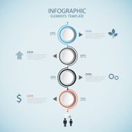 Abstract Infographic design on the grey background N3