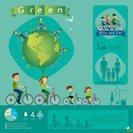Bicycle info graphics vectorillustration N2