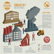 Industry design three dimension info graphic design N2