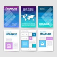 Templates Design Set of Web Mail Brochures Mobile Technology Infographic N268