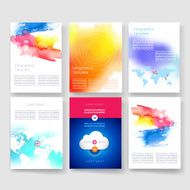 Templates Design Set of Web Mail Brochures Mobile Technology Infographic N272