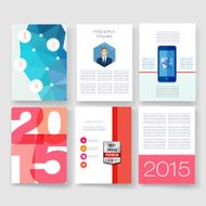 Templates Design Set of Web Mail Brochures Mobile Technology Infographic N274