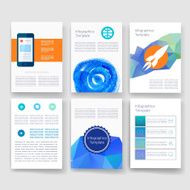 Templates Design Set of Web Mail Brochures Mobile Technology Infographic N279