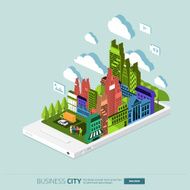 City on smartphone N4