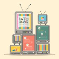 television tower infographics design