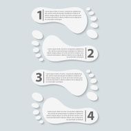 Modern paper infographic Design elements Vector illustration