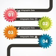 Creative gears Info-graphics options banner N4