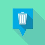 Tooltip icon with a trash can