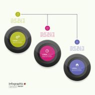 Comparative chart with templates for presentation N35