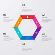 Vector illustration infographics six options N12