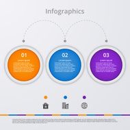 Vector illustration infographics three options N5