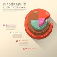 abstract pie chart infographics N11
