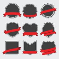 Set of badge and labels vector N2