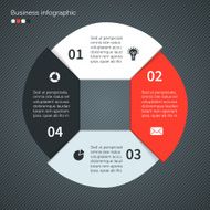 Modern vector info graphic for business project N156