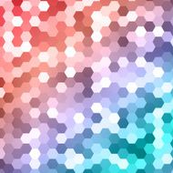 Vector abstract color 3d hexagonal N15