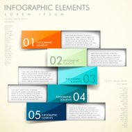 abstract origami infographics N2