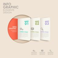 abstract origami infographics N3