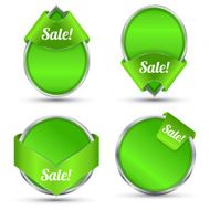 Vector Tag green sale banner