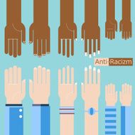 Business hands gestures design elements isolated N6