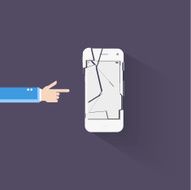 Business hands gestures design elements isolated N15