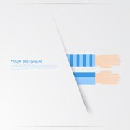 Business hands gestures design elements isolated N18