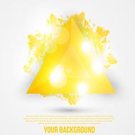 Vector abstract triangles template Object web