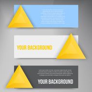 Vector abstract triangles template Object web N9