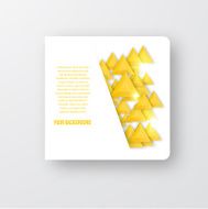 Vector abstract triangles template Object web N13