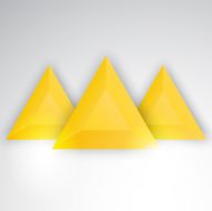 Vector abstract triangles template Object web N15