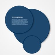 Vector infographics circles template design