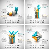 4 in 1 Business Infographics N18