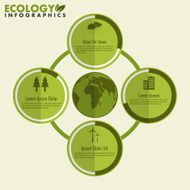 Save ecological infographic icons