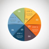 Vector circle infographic N64