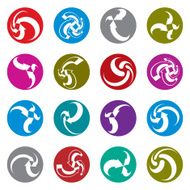 Infinite loop arrows vector abstract symbol graphic