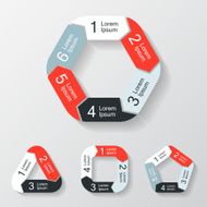 Modern vector info graphic for business project N157