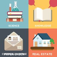 Colorful business marketing and online shopping N3