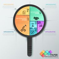 Modern infographics options banner N453