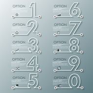 Modern infographics options banner N454