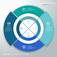 Abstract cicle template with icons set for business design repo