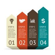 Vector arrows infographic Template for diagram graph presentation and chart N10