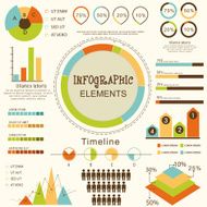 Set of business infographic elements N11