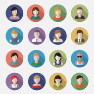 People avatars flat illustration N4