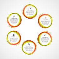 Abstract infographic design template N13