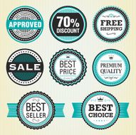 Vintage Promotional Badge Set N2