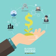 vector infographics background business success concept N2