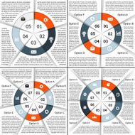 Modern vector info graphic for business project N158