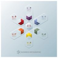Modern Fusion Hexagon Business Infographic Design Template