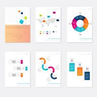 Set of Timeline Infographic Design Templates N15